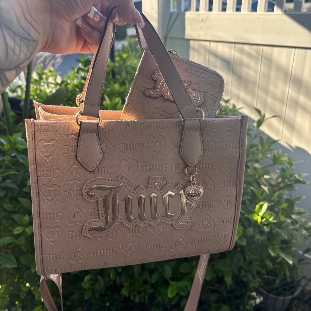 Juicy couture mini tote set with wallet